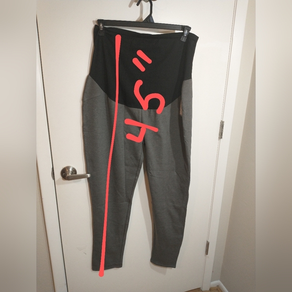 Time and Tru Maternity Comfort Belly Band Ponte Legging Gray Color SIZE XXL (20) - Picture 8 of 12